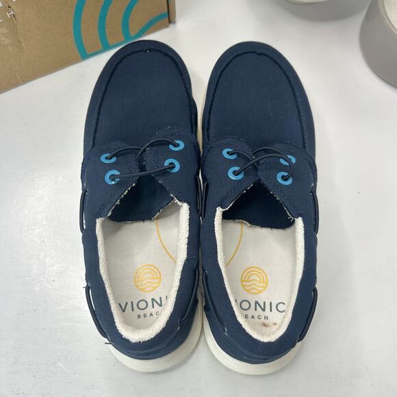 Vionic Skipper Canvas Slip-On Comfort Shoes Navy I4788F1400 Men's US 8M - Picture 7 of 10